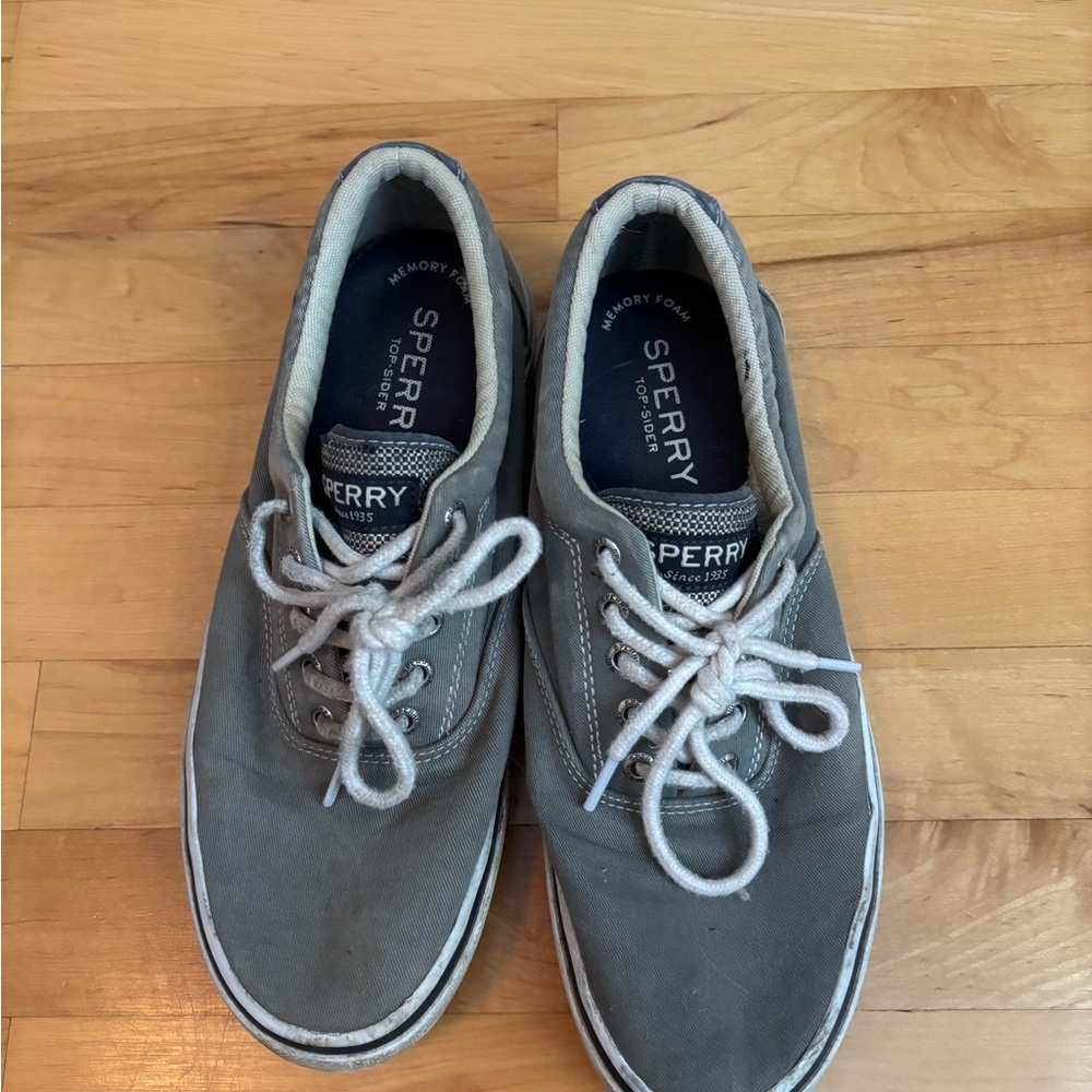 Sperry Gray Boat Shoes Classic Nautical Style